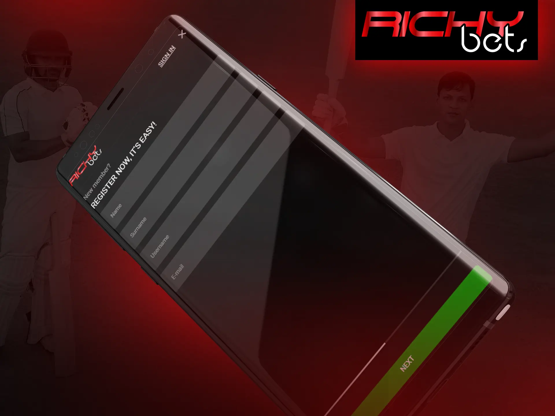 Make your own Richybets account.
