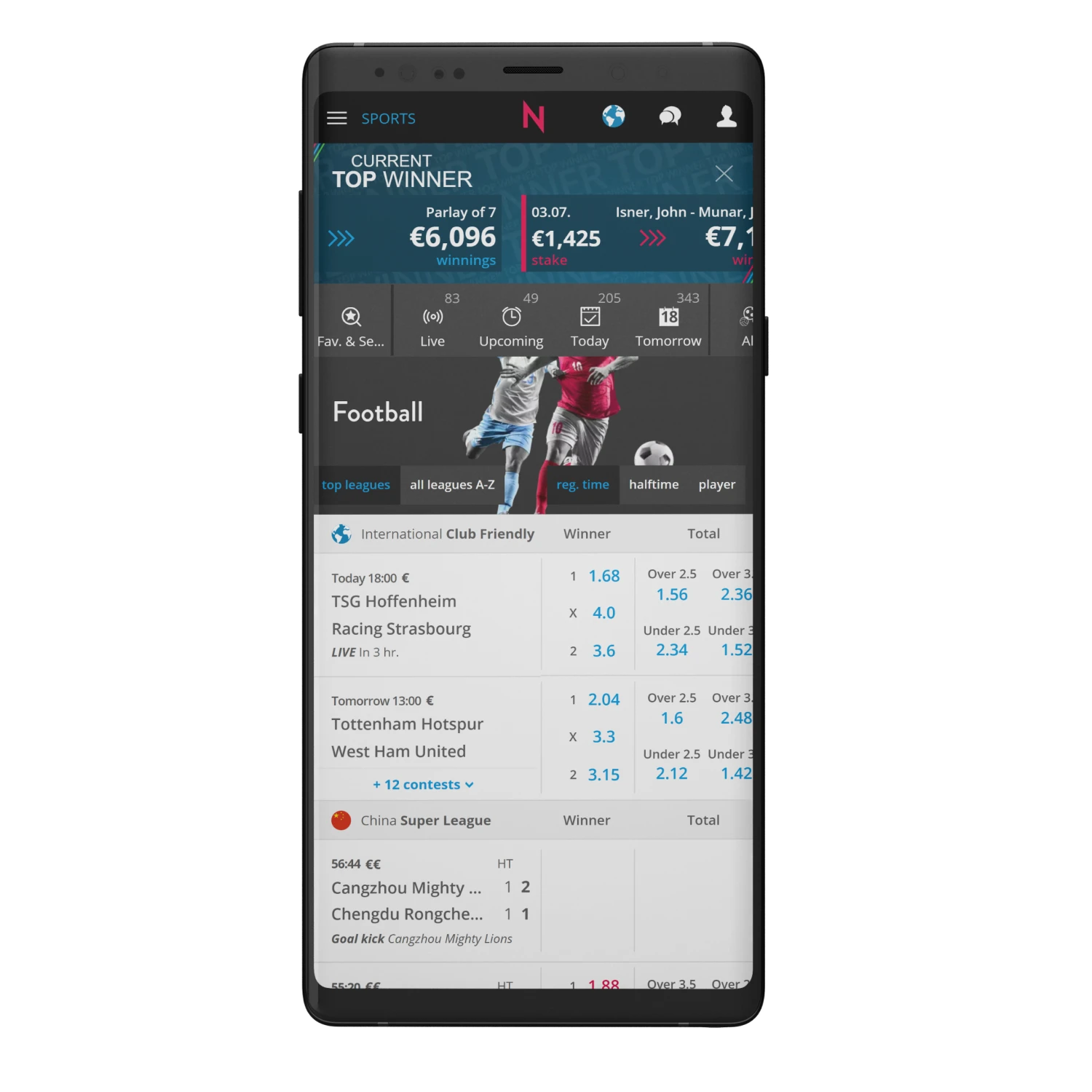 With the NEO.bet app, play casino games and bet anywhere.